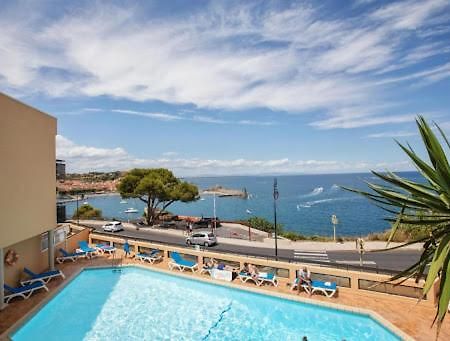 Vue Imprenable - Piscine - Parking Prive - Terrasse - Collioure Apartment Bagian luar foto